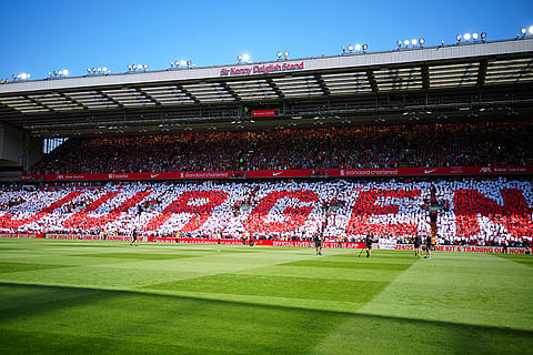 Fans greet Liverpool's manager Jurgen Klopp
